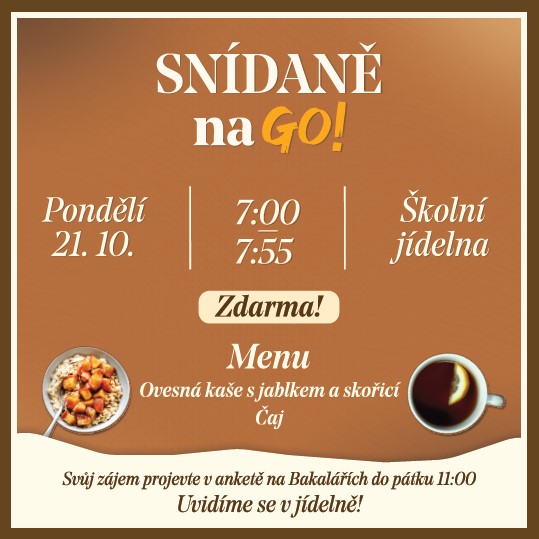 Snídaně GO 21. 10. 2024